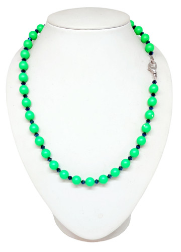 Collana donna perle cristalli