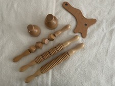 set Strumenti in legno per massaggi drenanti e anti cellulite