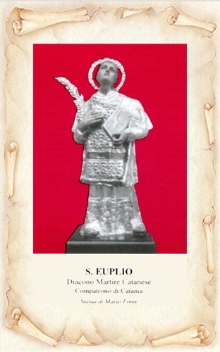 Santino holy card - card, euplio