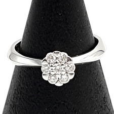 Anello in oro bianco 18k con