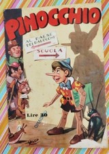 ALBUM PINOCCHIO AUDACE/BONELLI 1953 ORIGINALE CON 30 FIGURINE