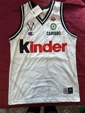 Canotta basket Virtus bologna Kinder - ORIGINALE CON CARTELLINO