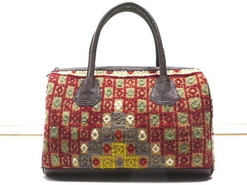 Borsa donna pelle kilim - borsa, da