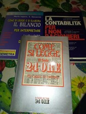 Lotto Di Tre Libri Contabilità Bilancio E Economia