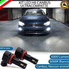 KIT FULL LED H8 FENDINEBBIA PER VOLKSWAGEN POLO AW1 6000K BIANCO 6000 LM CANBUS