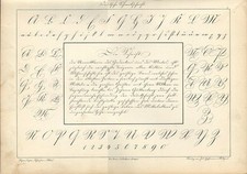Stampa antica ALFABETO e