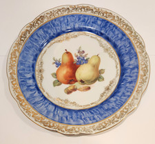 Vintage Porcelain Blue Fruit