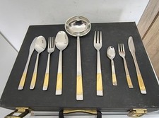Servizio Posate Acciaio E Oro 75 Pezzi