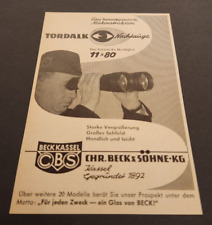 119. Binocolo Beck & Söhne