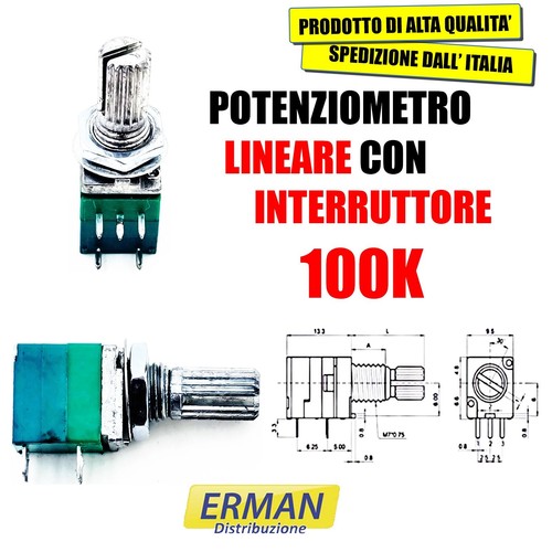 Potenziometro lineare con - lineare,