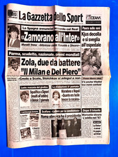 GAZZETTA DELLO SPORT 11 GENNAIO 1996 ZAMORANO ALL'INTER-LASSE KJUS-MARADONA-ZOLA