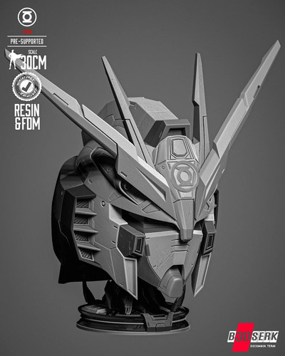Gundam ritratto busto stampato - gundam,