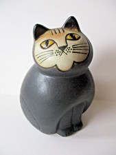 Lisa Larson statua gatto nero Mia ceramica Gustavsberg Sweden anni '90 cm19