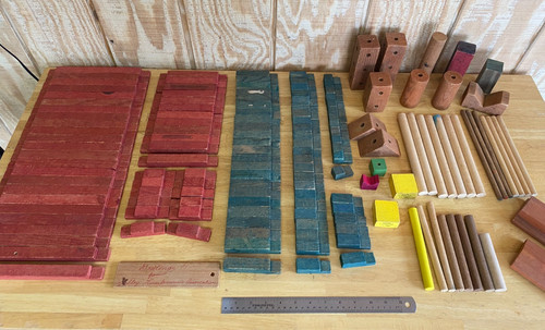 150 blocchi legno vintage - 150+,