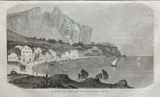 Stampa antica 1862 Marina di