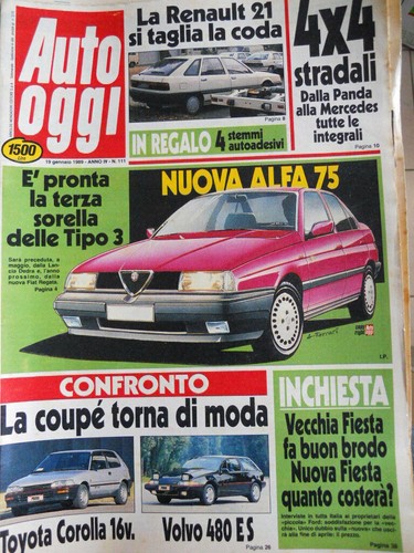 Auto oggi 111 1989 con - oggi, n�111