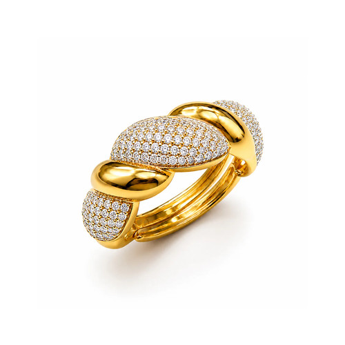 Anello fascia intrecciata con - anello,
