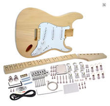 Kit DIY fai da te STRATOCASTER Style con elettronica meccaniche body manico