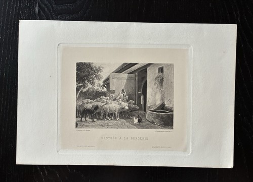 1882 rentrée bergerie - rentrée, à