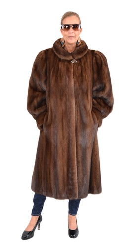 A5908 cappotto visone vera - visone,