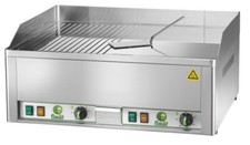 Fry top elettrico doppio