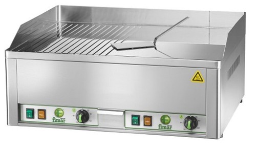 Fry top elettrico - , doppio