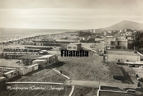 Cartolina mondragone spiaggia - cartolina,