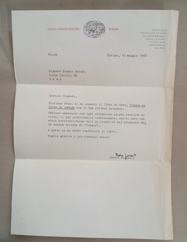 Paolo fossati lettera - lettera, di