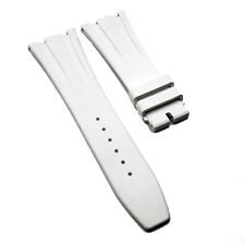 Cinturino orologio gomma FKM bianco 26 mm per Audemars Piguet Royal Oak 41 mm