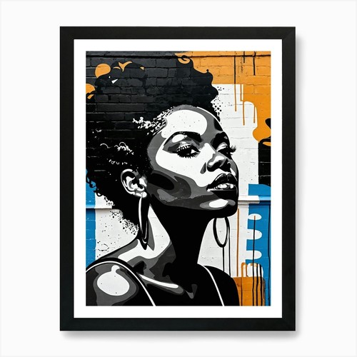 Quadro vintage graffiti murale - quadro,