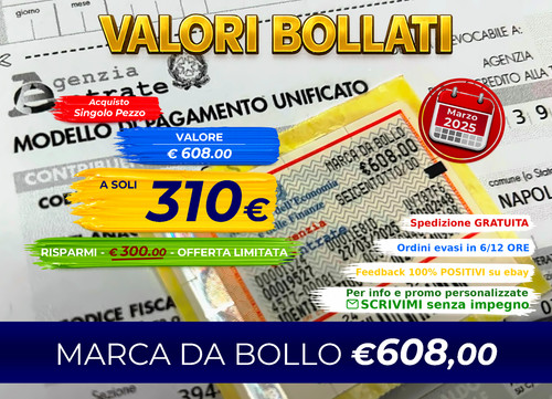 Marca bollo 608 00 - da,