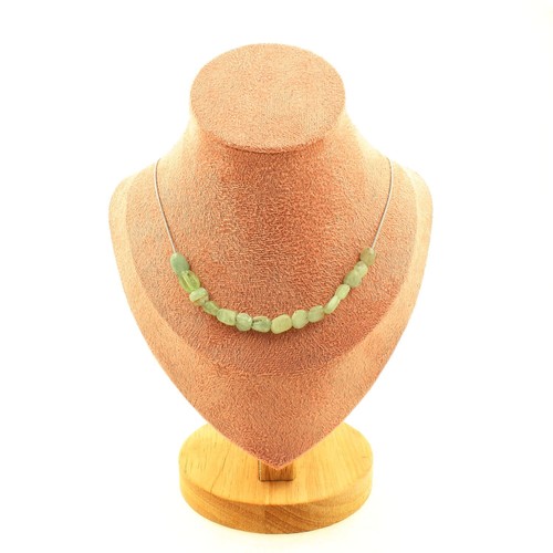 Collana perle cianite verde - cianite,