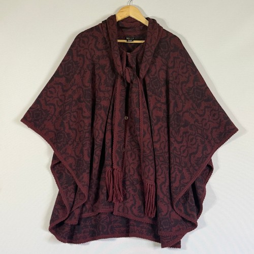 Novica poncho borgogna - novica, os