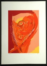 Masaru Chiba "献" Silk Screen