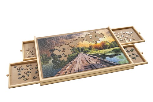 Tavola puzzle legno con - puzzle, in
