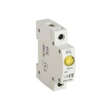 lampada spia led presenza rete da quadro barra din luce gialla