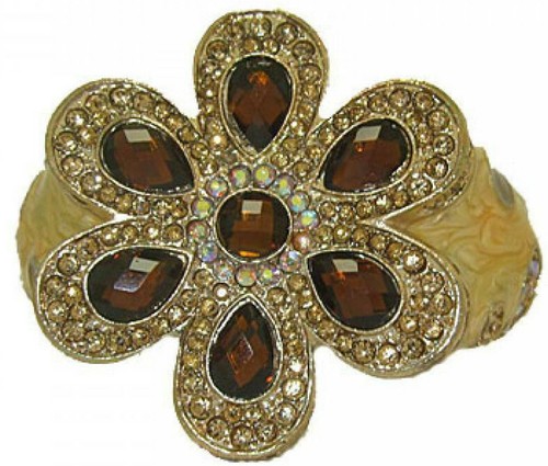 Bracciale cerniera con fiore - a,