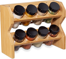 Portaspezie Legno, 8 Barattoli