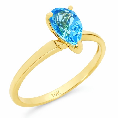 Anello topazio blu - topazio, originale