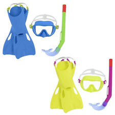 Set Maschera e Boccaglio pinne da Sub Antiappannamento Snorkeling Bambini 3-6