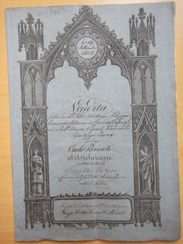1857 vendita una casa - una, posta