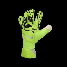 Nike Vapor Grip3 ACC Goalkeeper Gloves Volt Black Soccer Goalie HQ0304-702 Sz 8