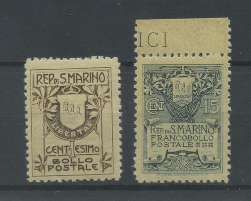 San marino 1910 - san, stemmi