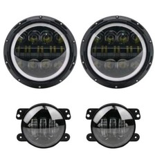 4X FARI 7" LED H4 +