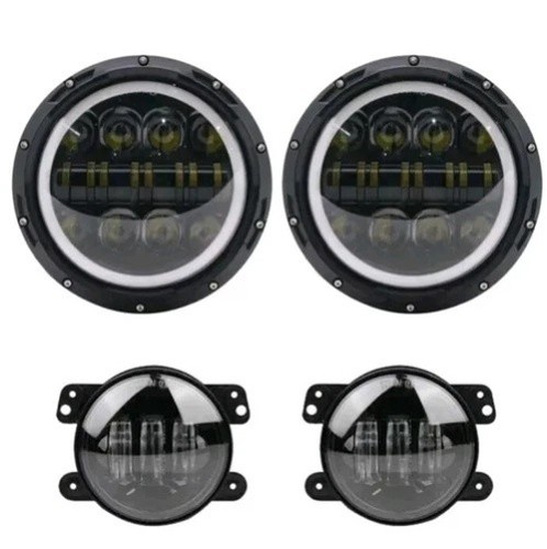 Fari led h4 - 7", +