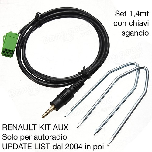 Kit cavo aux - cavo, mp3