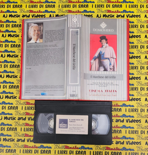 Vhs film marchese del - vhs,