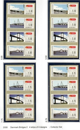 Denmark mnh 2008 frama - denmark, frama/post