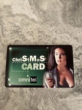 CHRISTMAS CARD 1999 RICARICA OMNITEL MEGAN GALE 10.000 lire scheda telefonica
