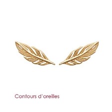 Orecchini Piume Placcati In